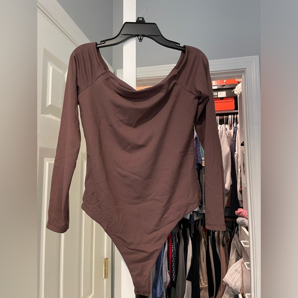 Nuuds Off the Shoulder Long Sleeve Bodysuit